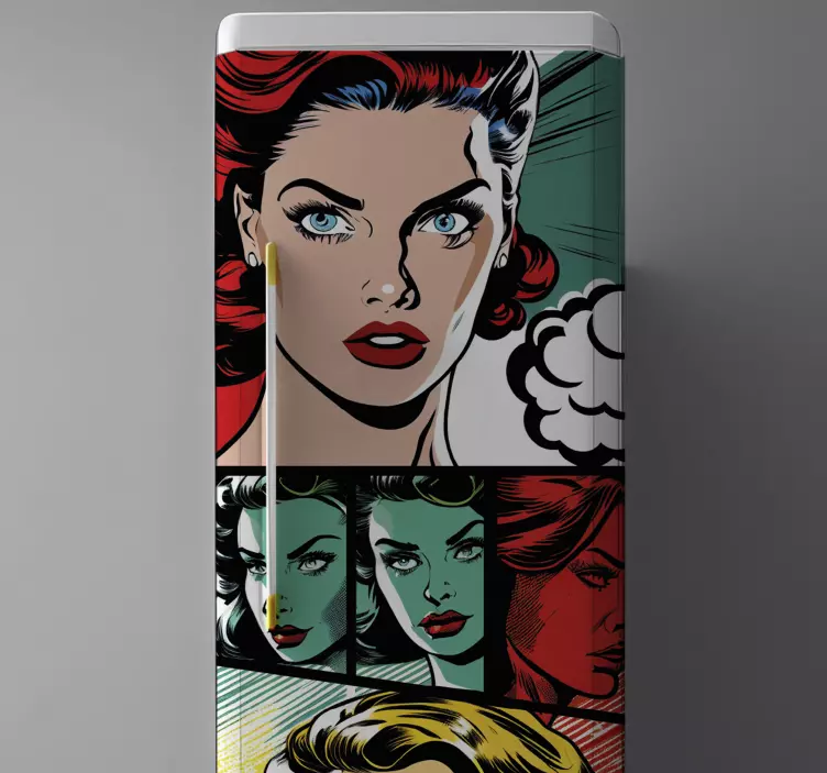 Vinilo para nevera vinilo cómico vintage - TenVinilo