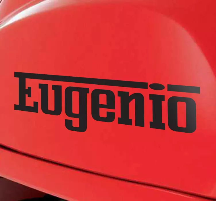 Pegatina coche personalizable estilo Ferrari - TenVinilo