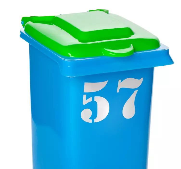 Pegatina container número de contenedor - TenVinilo