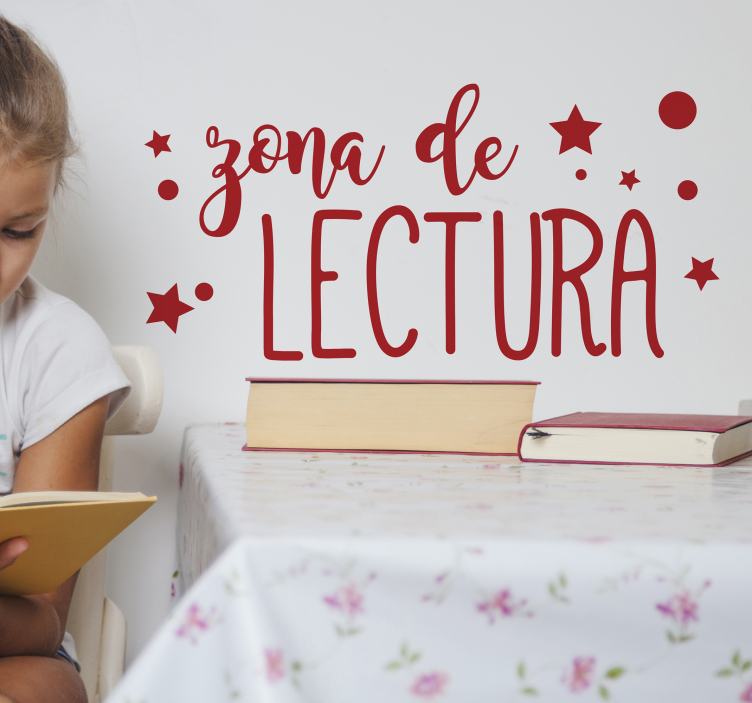 Vinilo para escuela zona lectura - TenVinilo