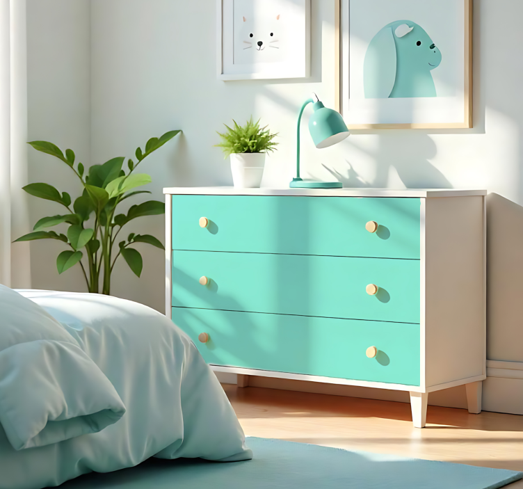 Vinilo adhesivo turquesa claro mate - TenVinilo