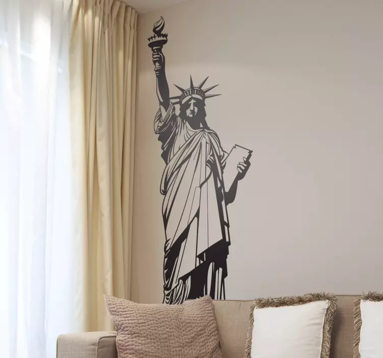 Adhesivo decorativo Estatua Libertad NYC - TenVinilo