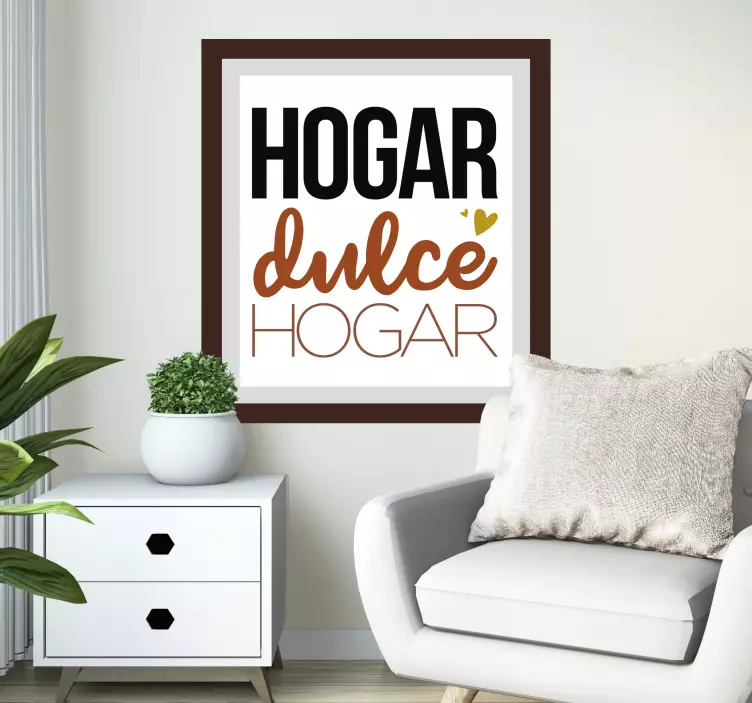 Vinilo hogar Dulce hogar - TenVinilo