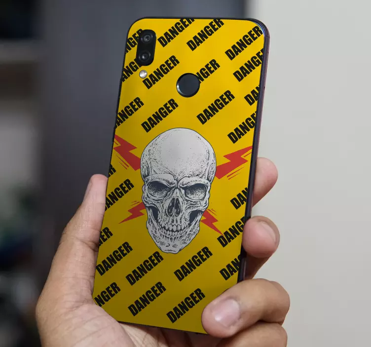 Adhesivo para móvil danger - TenVinilo