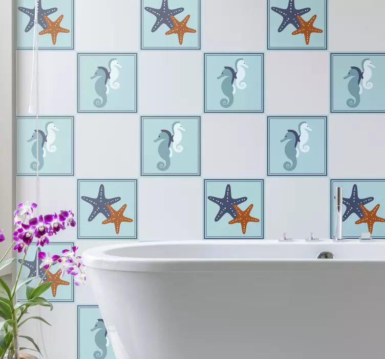 Azulejos adhesivo Estilo marinero - TenVinilo