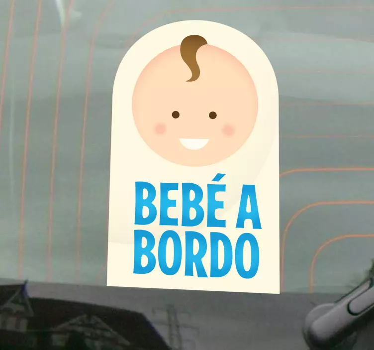 Etiqueta adhesiva niño a bordo - TenVinilo