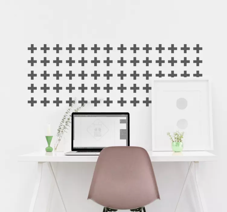 Lámina de vinilos decorativos de cruces - TenVinilo