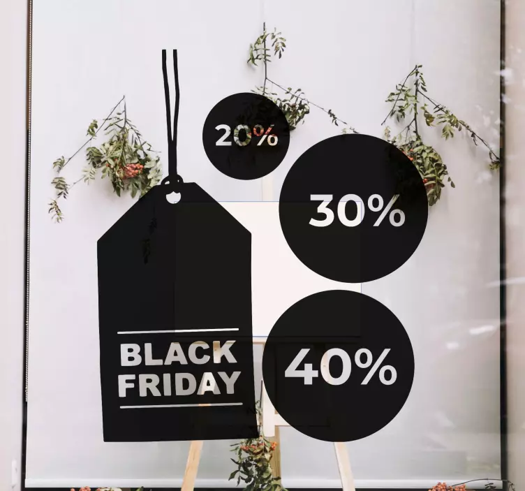 Pack 3 vinilos Black Friday personalizables - TenVinilo