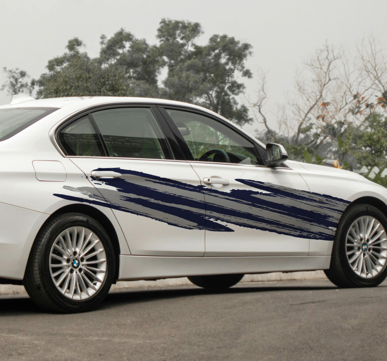 Pegatina coche conjunto de diseño británico en dos tonos - TenVinilo