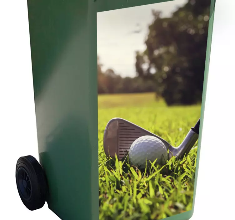 Pegatina container golf club primer plano - TenVinilo