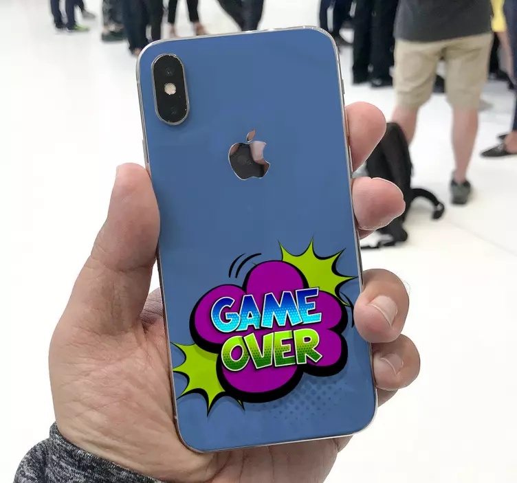 Sticker iPhone Juego sobre estilo de dibujos animados - TenVinilo