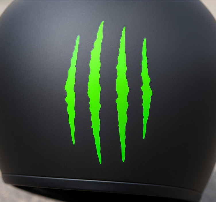 Pegatina moto diseño de rayas monocolor - TenVinilo