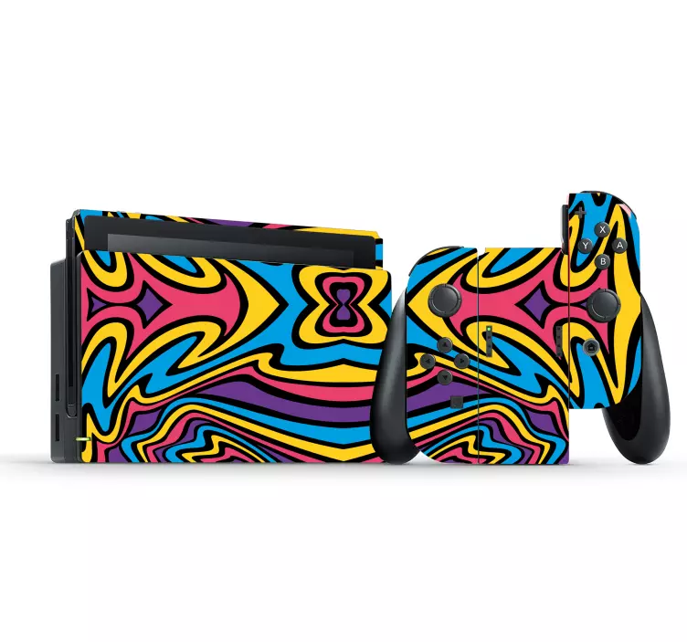 Pegatina Nintendo diseño colorido vibrante - TenVinilo