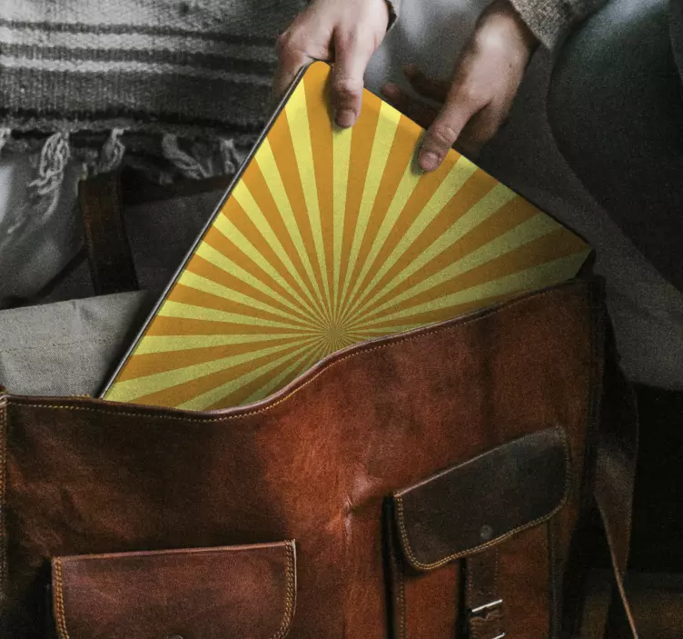 Vinilo para portátiles Atardecer abstracto - TenVinilo