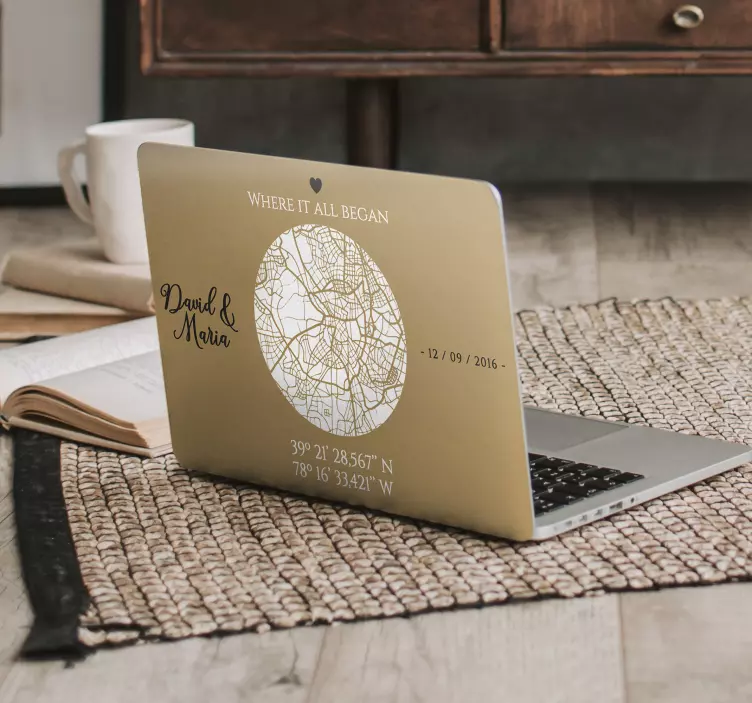 Vinilo para portátiles Donde todo comenzo - TenVinilo