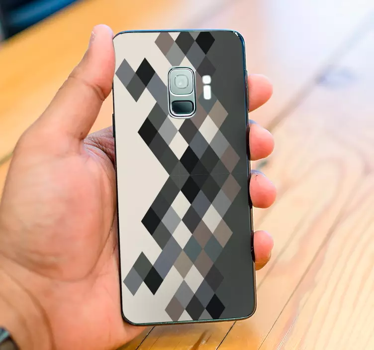 Pegatina Samsung patrón de diamante - TenVinilo