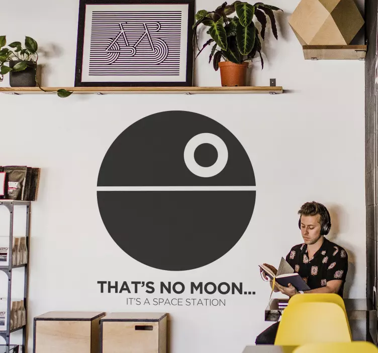 Pegatina Star Wars estrella muerte - TenVinilo