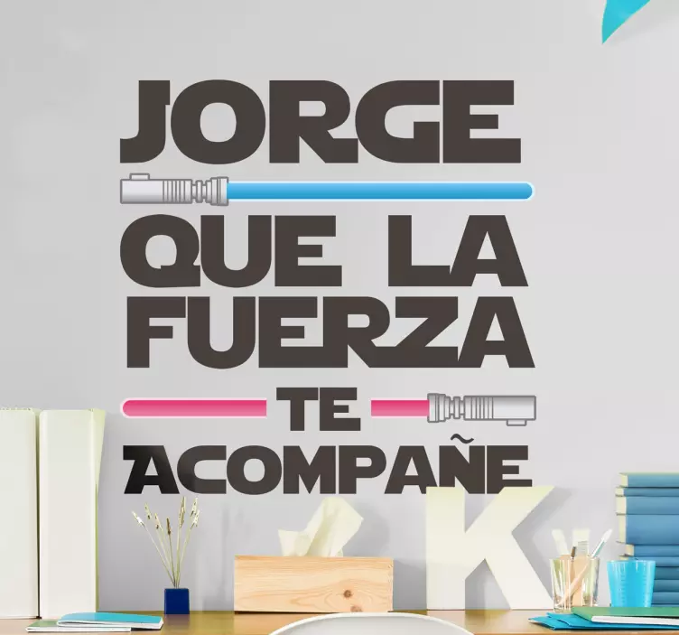 Pegatina Star Wars personalizable - TenVinilo