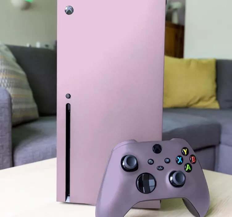 Pegatina XBOX color rosa liso - TenVinilo