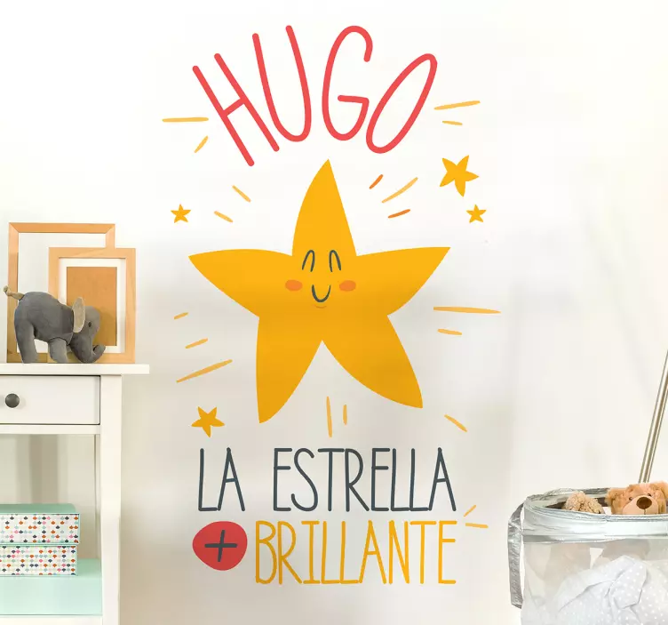 Pegatinas estrellas pared bebé - TenVinilo