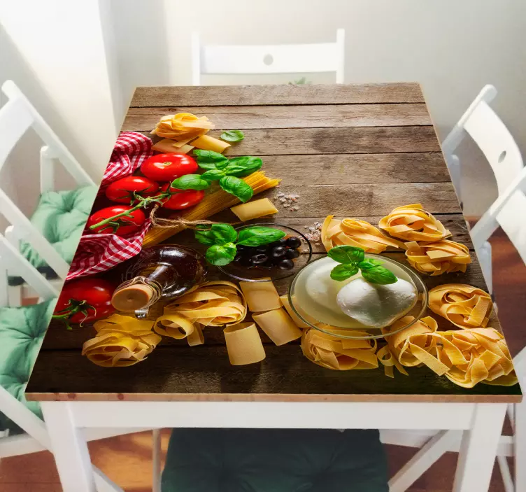 Pieza vinilo mesa pasta - TenVinilo