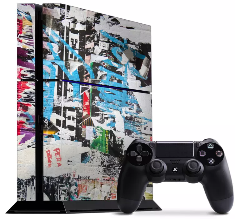 Vinilo PS4 graffiti de arte callejero - TenVinilo