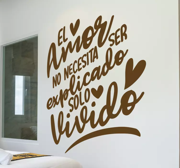 Sticker adhesivo Cita el amor - TenVinilo