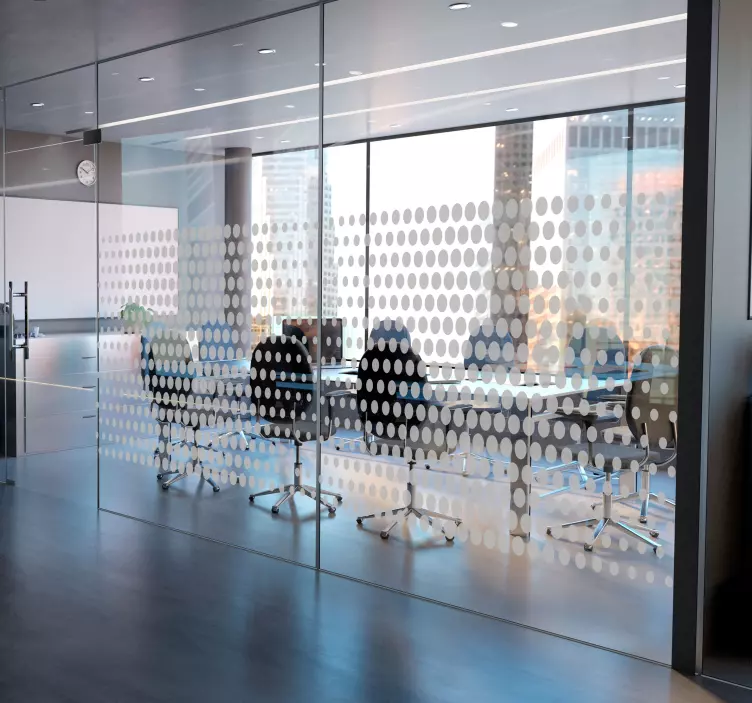 Vinilo círculo espacios de oficina - TenVinilo