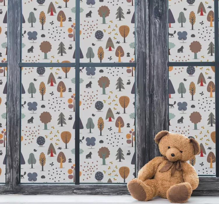 Vinilo decorativo para cristales de bosque  - TenVinilo