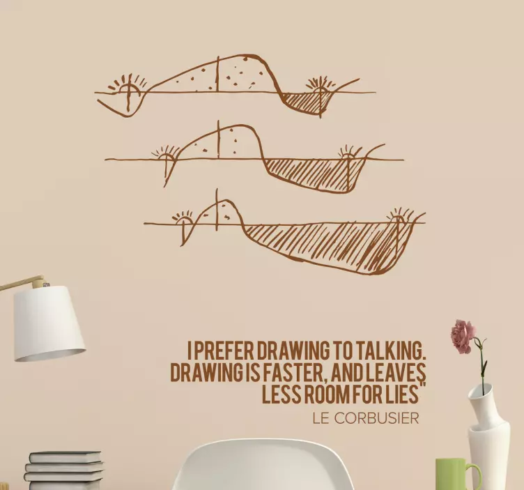 Vinilo arquitectura Le-Corbusier - TenVinilo