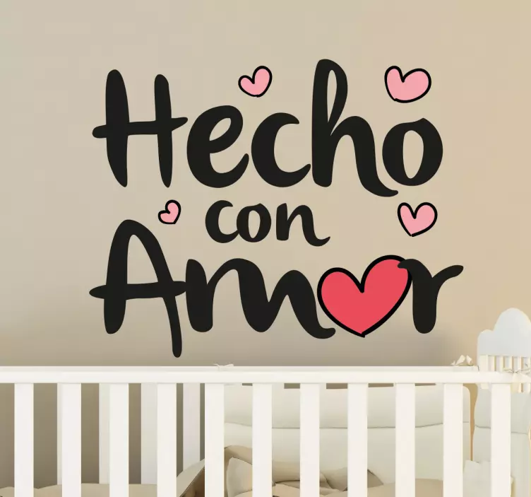 Vinilo bebés hecho con amor - TenVinilo