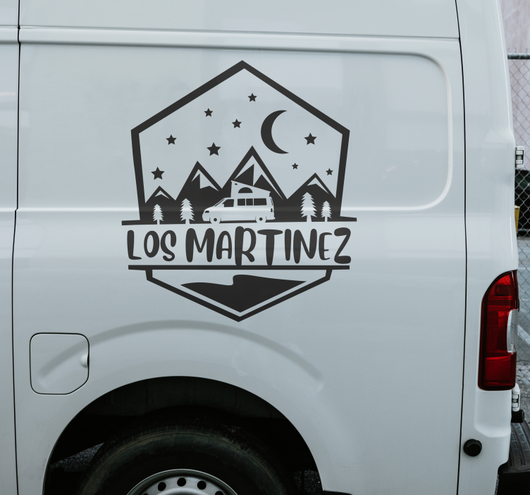 Pegatina caravana viajar en autocaravana - TenVinilo