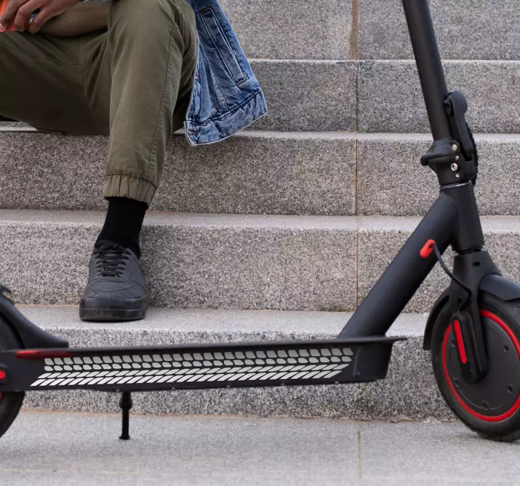 Pegatina coche patinete de marca Ruedas - TenVinilo