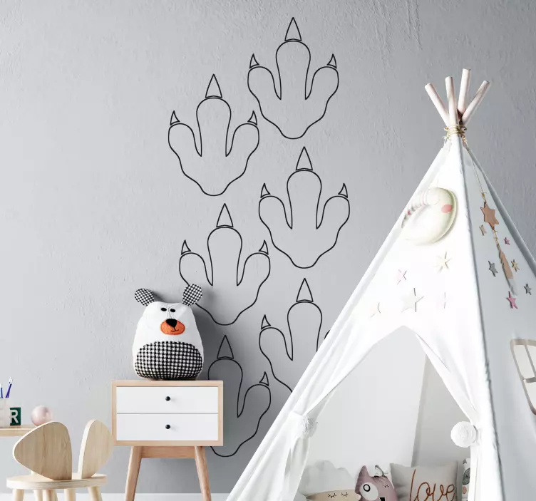 Vinilo dinosaurios set de garras - TenVinilo