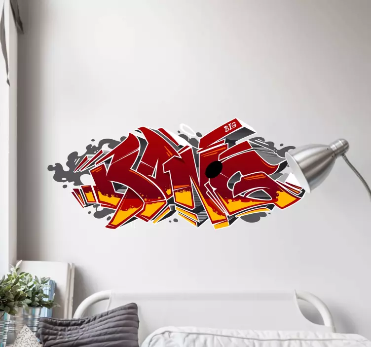 Vinilo graffiti 3D deportivo - TenVinilo