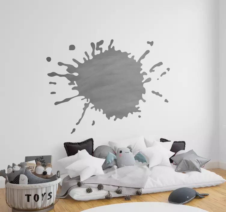 Vinilo de pizarra mancha de pintura - TenVinilo