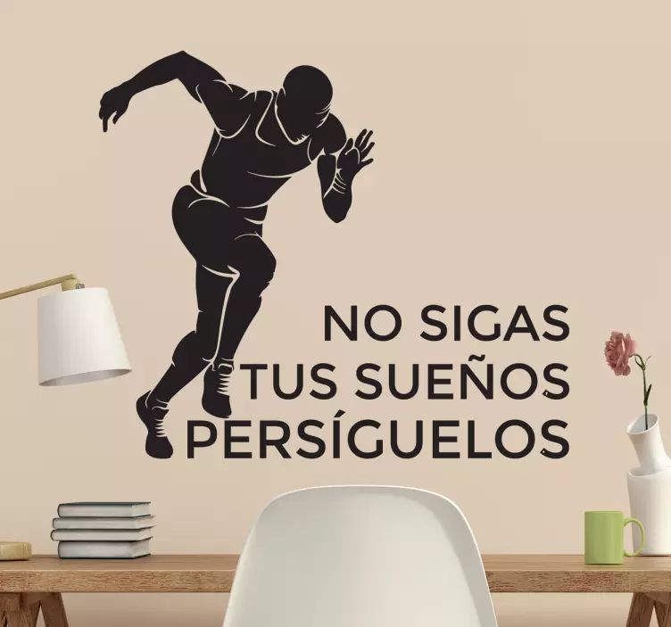 Vinilo de texto runners - TenVinilo