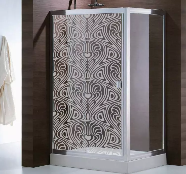 Vinilo mampara ducha decorativo Art Nouveau - TenVinilo