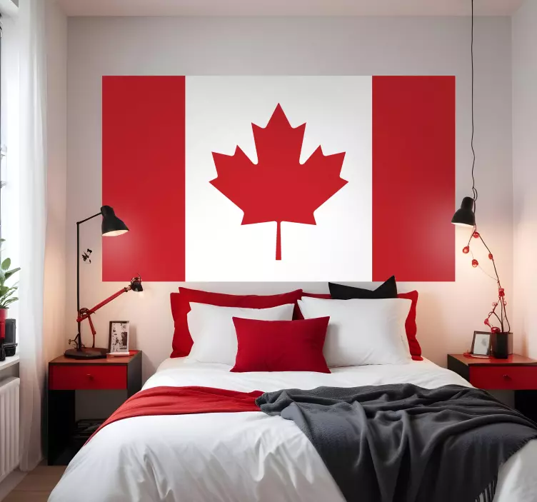 Vinilo decorativo bandera Canadá - TenVinilo