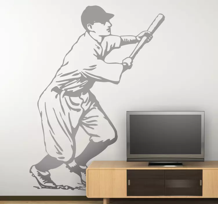 Vinilo decorativo bateador baseball - TenVinilo