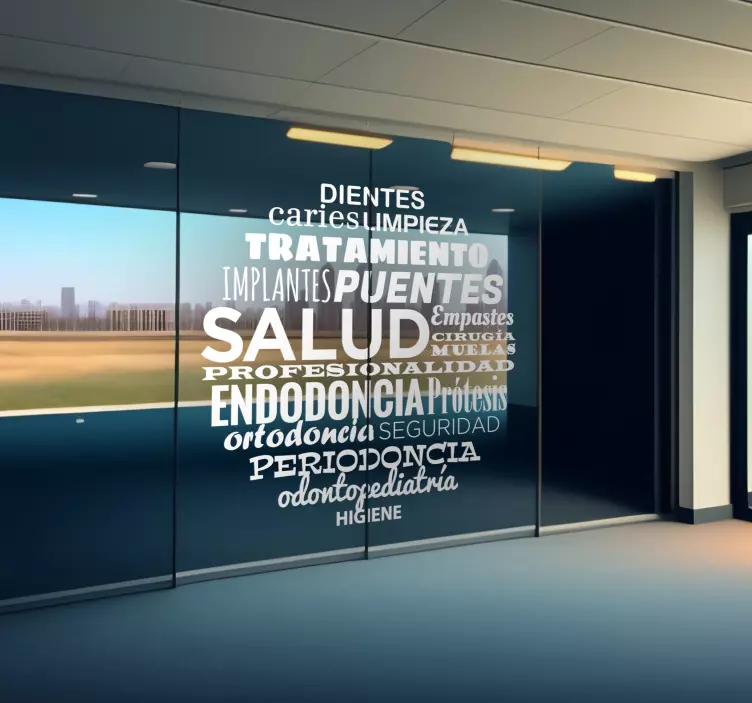 Vinilo decorativo conceptos dentista - TenVinilo