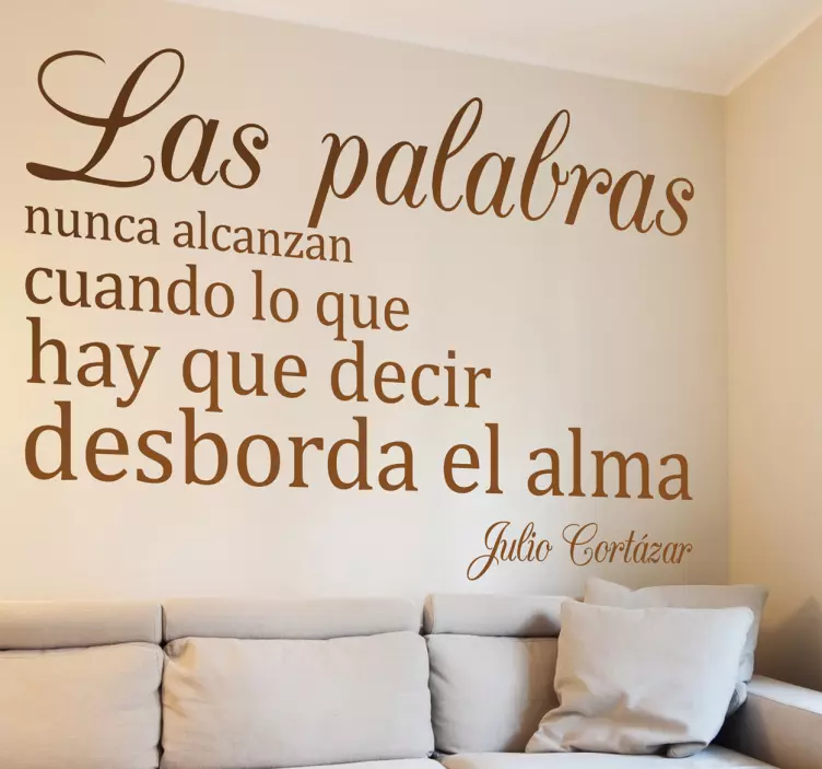 Vinilo decorativo Cortázar - TenVinilo