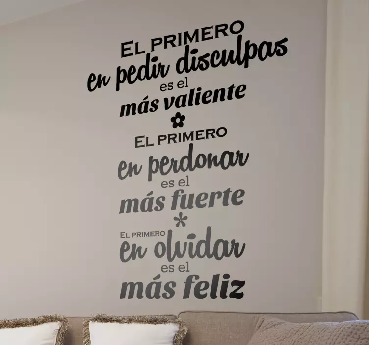 Vinilo decorativo el primero - TenVinilo