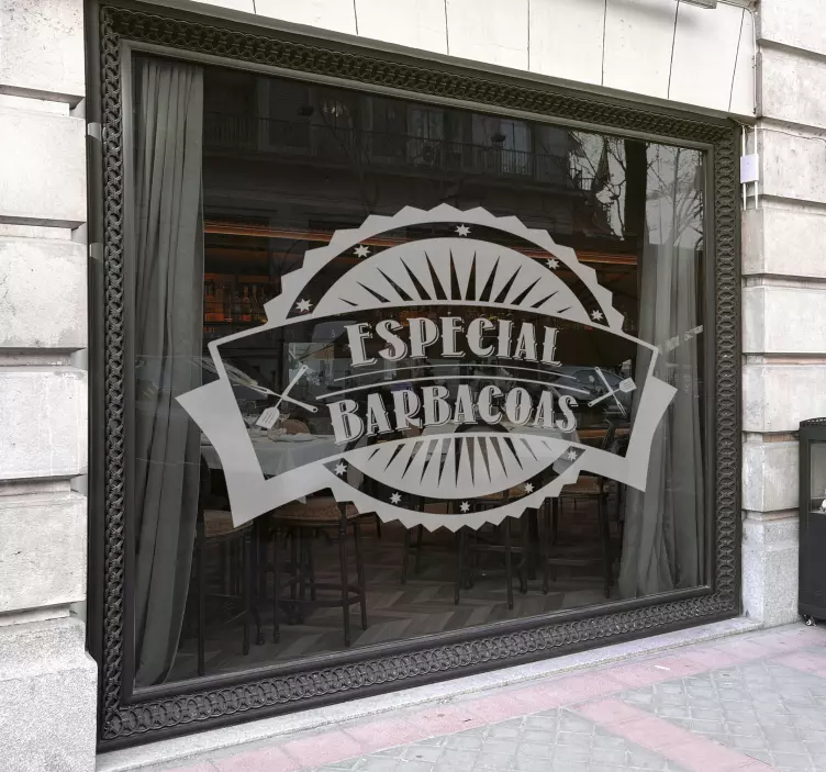 Vinilo decorativo especial barbacoas - TenVinilo