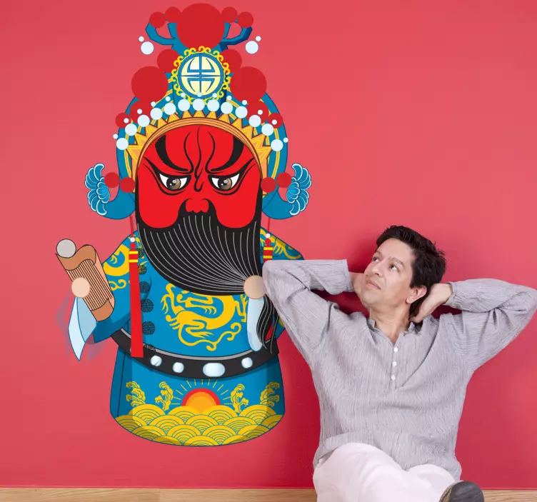 Vinilo decorativo figura exótica Asia - TenVinilo