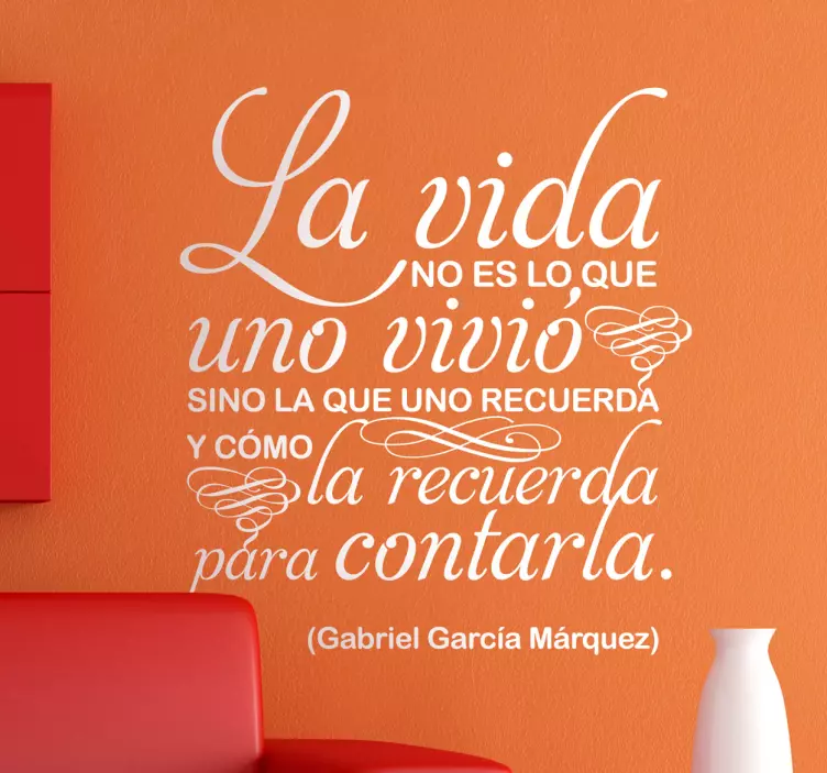 Vinilo decorativo Gabriel García Márquez - TenVinilo