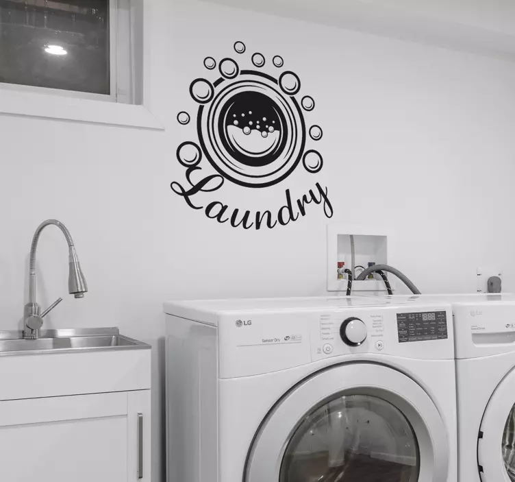 Adhesivo hogar Burbujas de lavado - TenVinilo