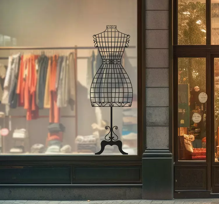 Vinilo decorativo maniquí clásico - TenVinilo