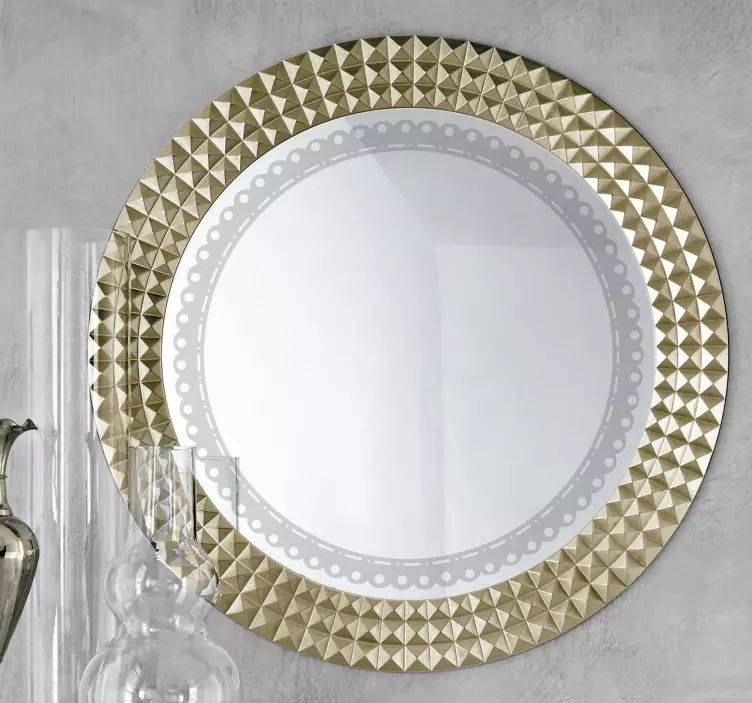 Vinilo decorativo para espejos redondos - TenVinilo