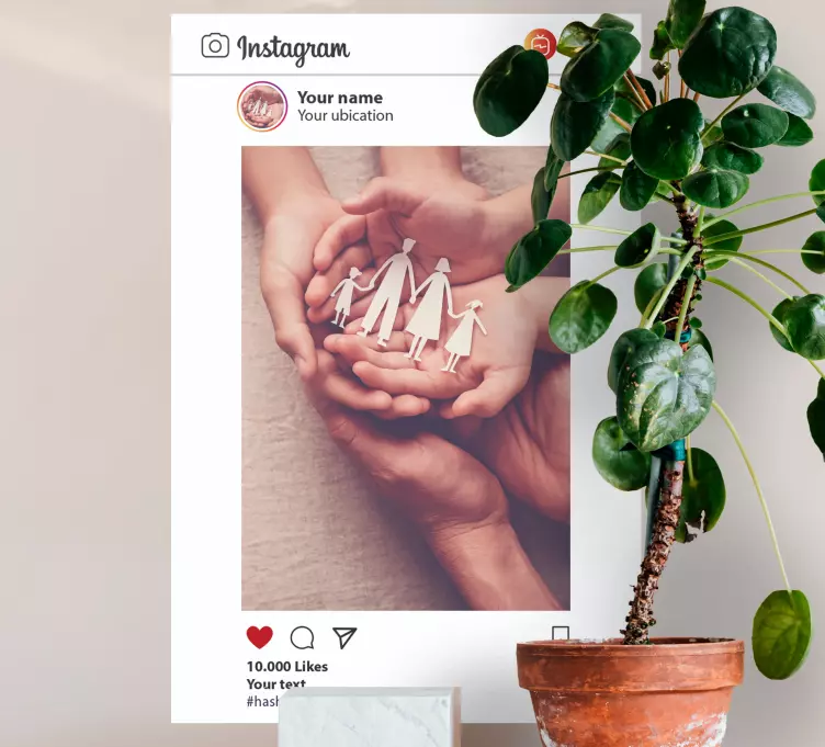 Vinilo personalizable Feed de instagram - TenVinilo
